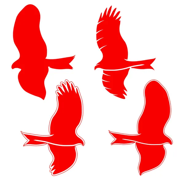Eagle symbols and tattoo illustration. — 图库照片