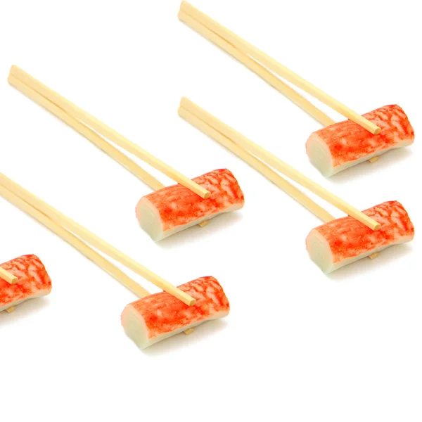 Sushi στο chopstick — Φωτογραφία Αρχείου