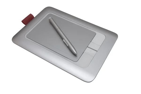 Elektronické pero tabletu izolovaných na bílém pozadí — Stock fotografie