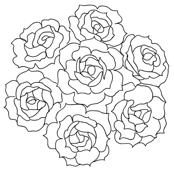Velké kytice z růží — Stock fotografie