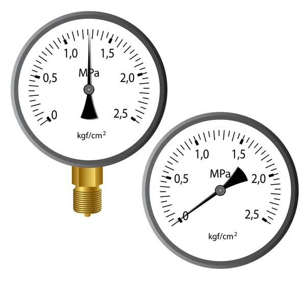 O manómetro de gás — Fotografia de Stock