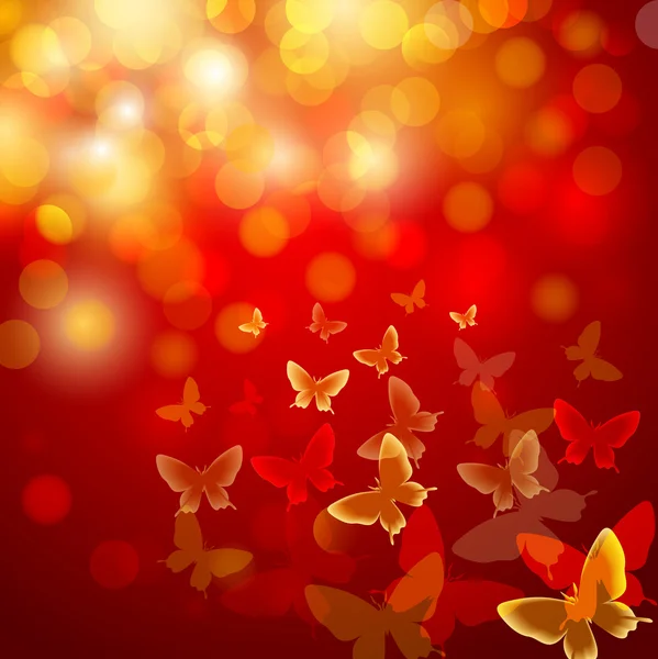 Colorful background with butterflies — Stock Photo, Image