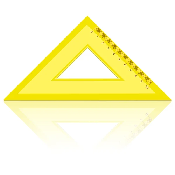 Linha do triângulo sobre um fundo branco. — Fotografia de Stock