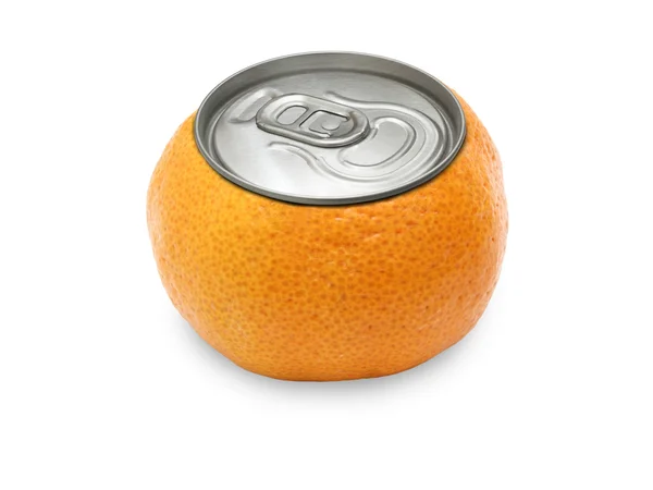 在白色的背景，与杜松子酒的封面用橘. — 图库照片