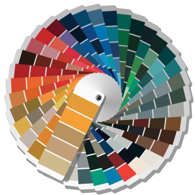 Color palette guide for printing industry. clipart