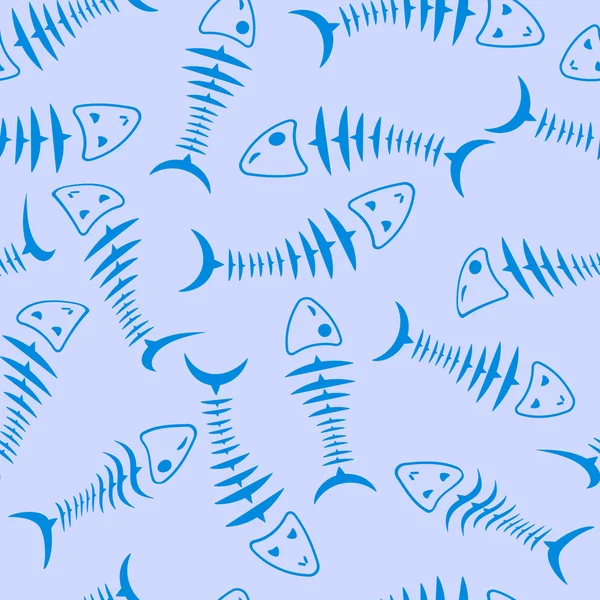 Безшовні шпалери скелетні риби — стокове фото