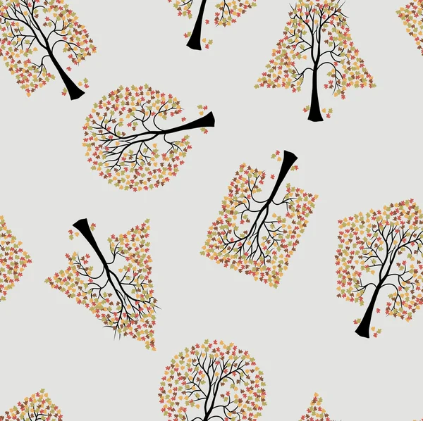 Seamless wallpaper the trees background — Stockfoto