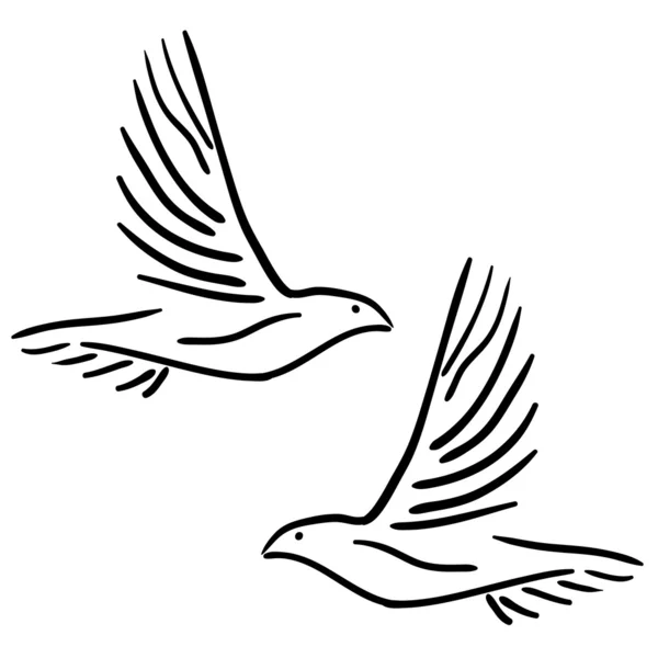 stock image Set of white doves.