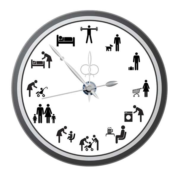 Clock of icons of — Stock Photo, Image