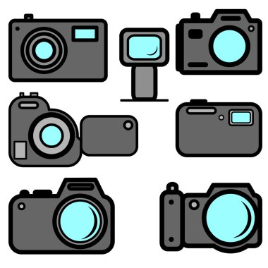 dijital fotoğraf makineleri kümesi