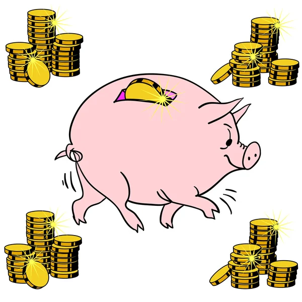 Świnia piggy bank — Zdjęcie stockowe