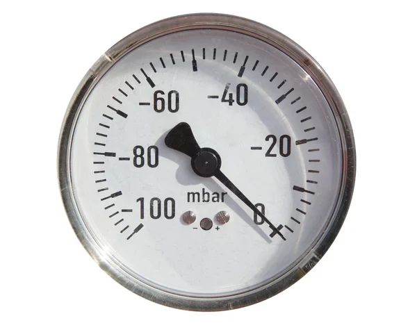 ガス パイプラインそして圧力計. — ストック写真