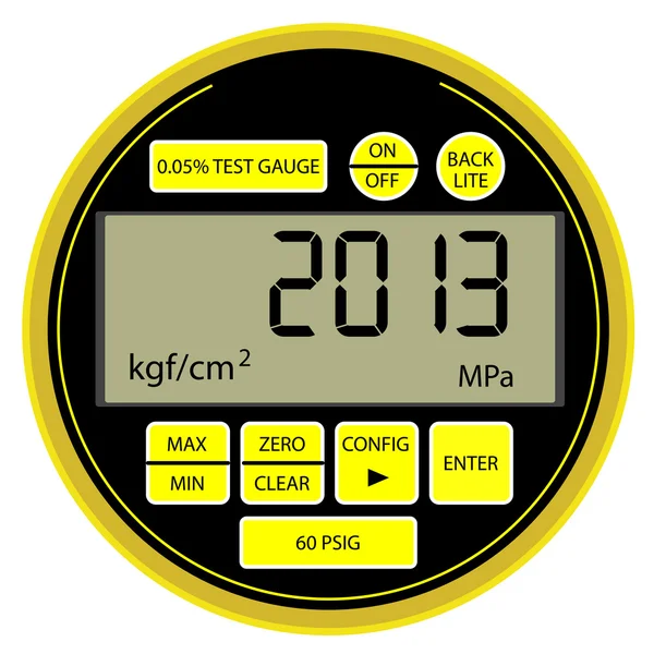 2013 New Year modern digital gas manometer — Stock Photo, Image