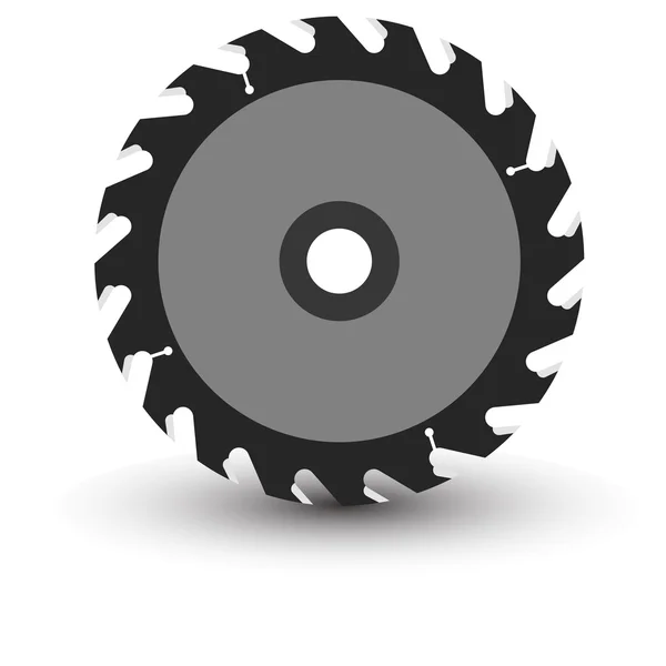 Circular saw blade on a white background. — Stock Photo, Image