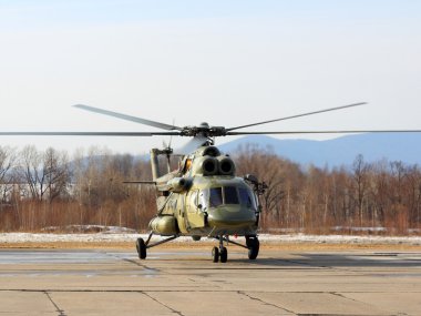 Rus Ordusu mi-8 helikopter