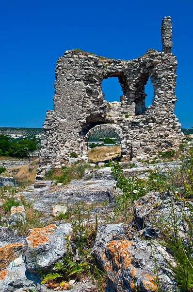 stock image The ruins of the fortress of Kalamita in Sevastopol