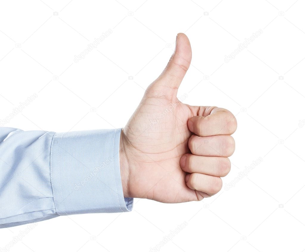 Thumbs up or like symbol