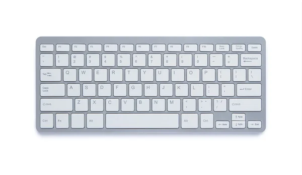 Computer keyboard with clipping path — Stock Photo, Image