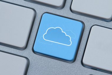 Cloud computing icon clipart