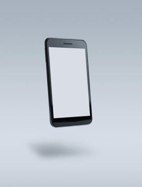 Blank smart phone with clipping path clipart