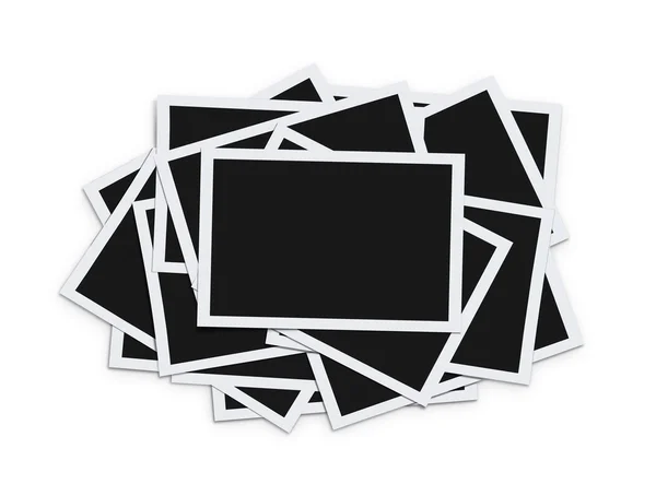 Stack of blank photos — Stock Photo, Image