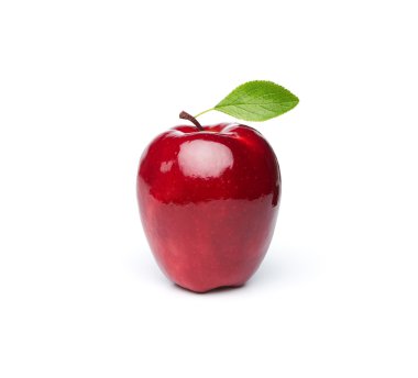 Red fresh apple clipart