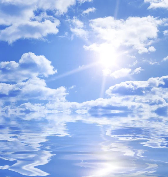 Calm endless water background with copy space — Stock Photo, Image
