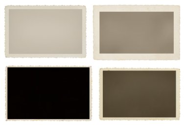 Blank vintage picture frames clipart