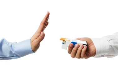 No thanks! Quit smoking concept clipart