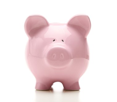 Piggy bank front view clipart