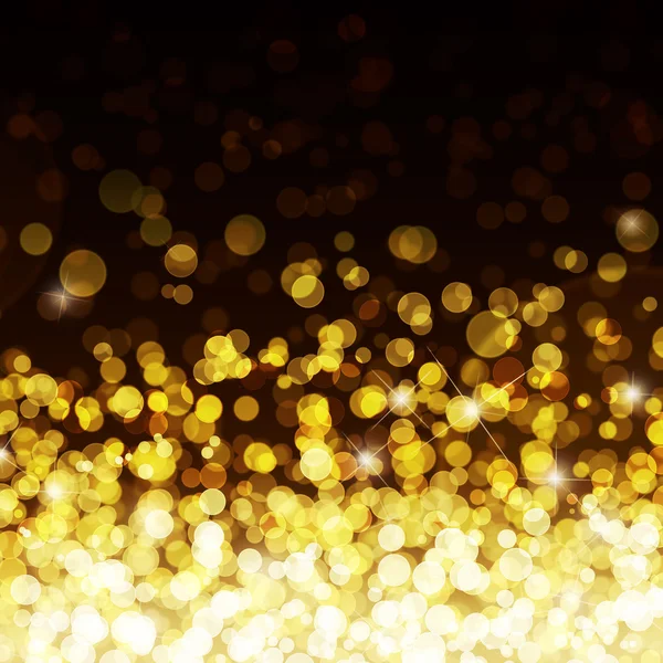 Gold defokussiert Lichter Hintergrund — Stockfoto