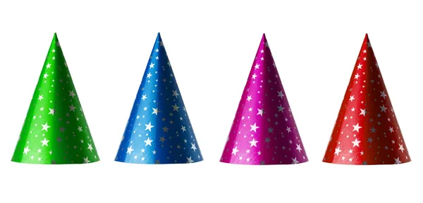 Kleurrijke partij hoeden — Stockfoto