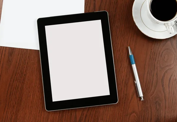 Blank digital tablet with clipping path — Stock Photo, Image