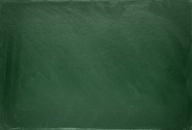 Blank green chalkboard clipart