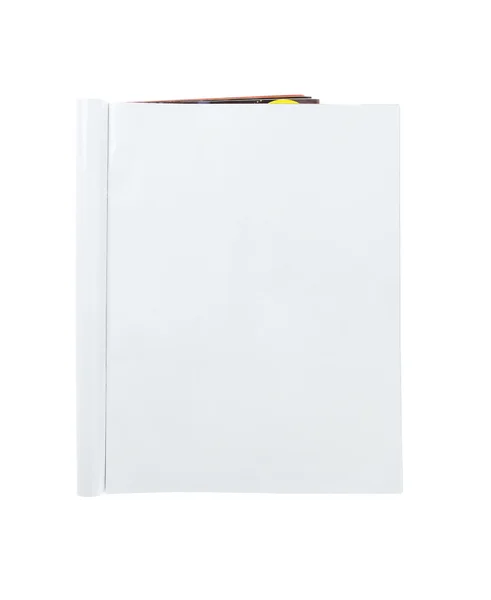 空白折叠的杂志 — 图库照片