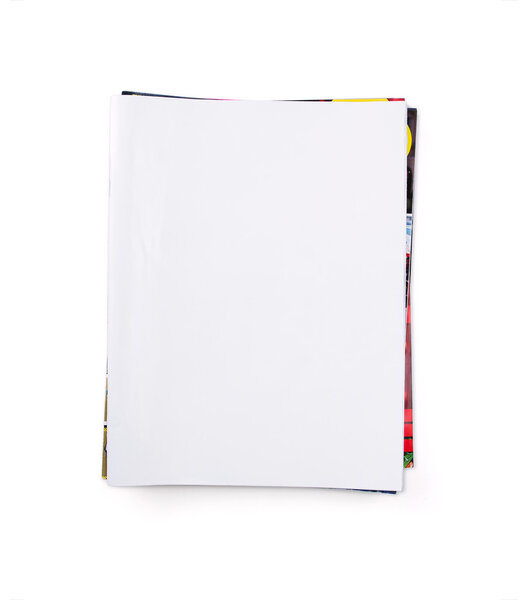 Stack Of Blank Magazines