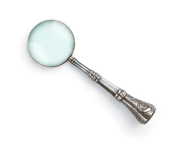 Vintage magnifying glass — Stock Photo, Image
