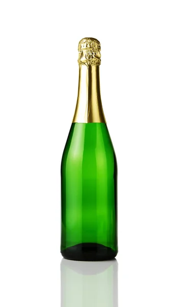 Garrafa de champanhe em branco — Fotografia de Stock