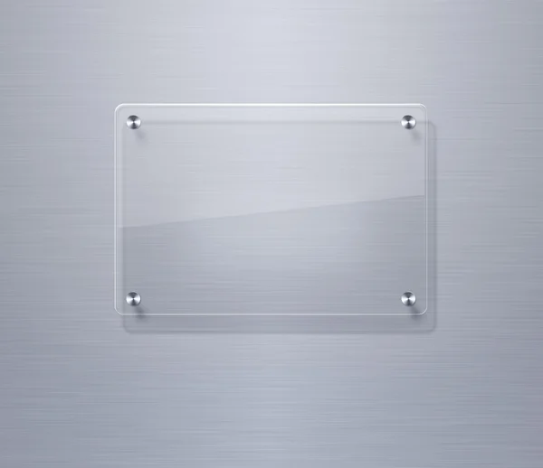 Placa de vidrio en blanco — Foto de Stock