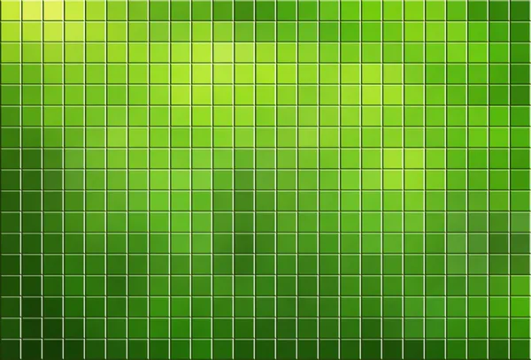 Green tiled mosaic background — Stock Photo, Image