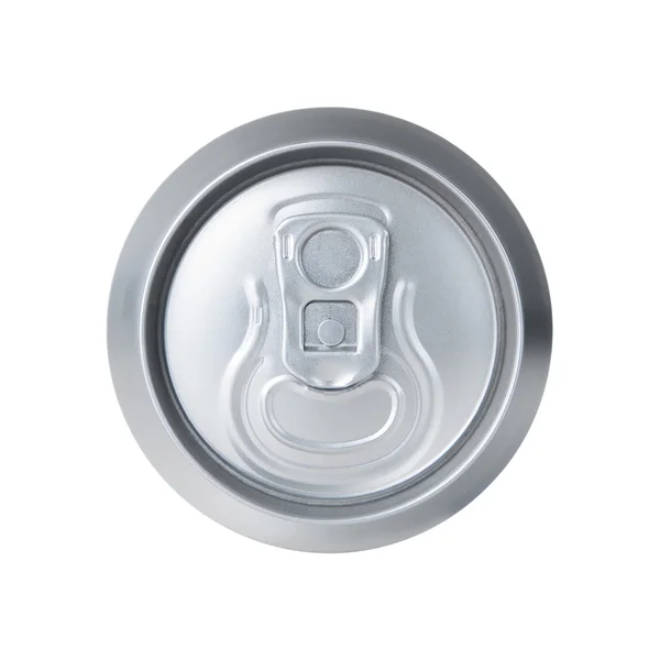 Vista superior da lata de refrigerante — Fotografia de Stock