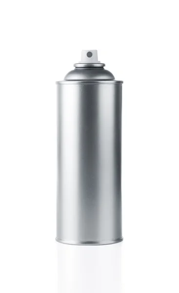 Spray de aluminio en blanco — Foto de Stock