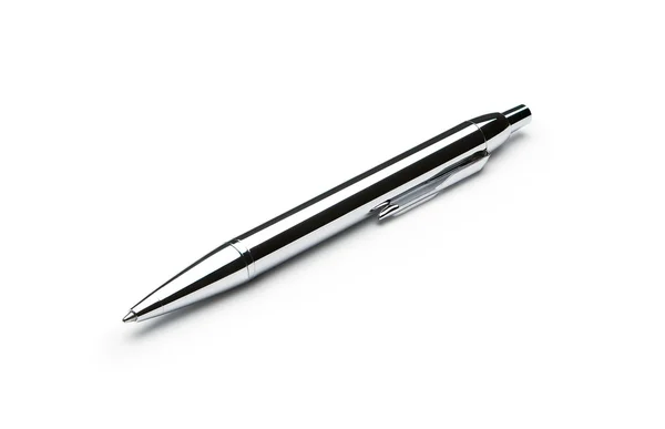 Gümüş tükenmez kalem — Stok fotoğraf