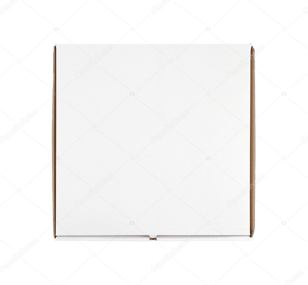 Blank pizza box with copy space