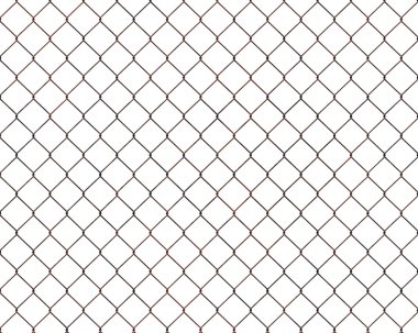 Rusty chainlink fence clipart