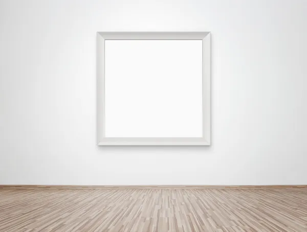 Blank frame at the wall — Stock Photo, Image