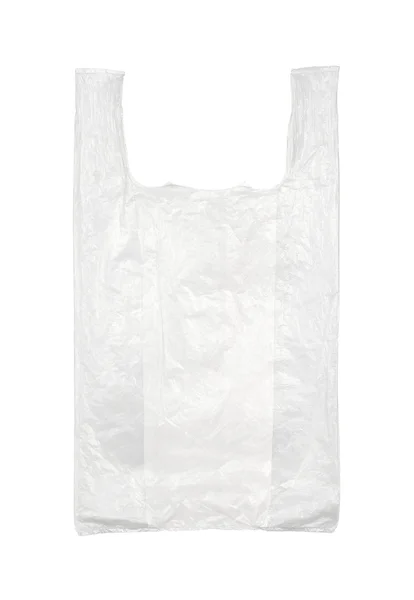 Πλαστική σακούλα που απομονώνονται σε λευκό — Φωτογραφία Αρχείου