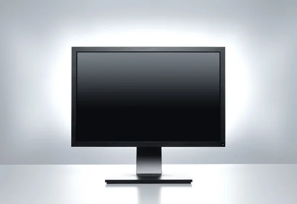 Számítógép-monitor a Vágógörbe — Stock Fotó