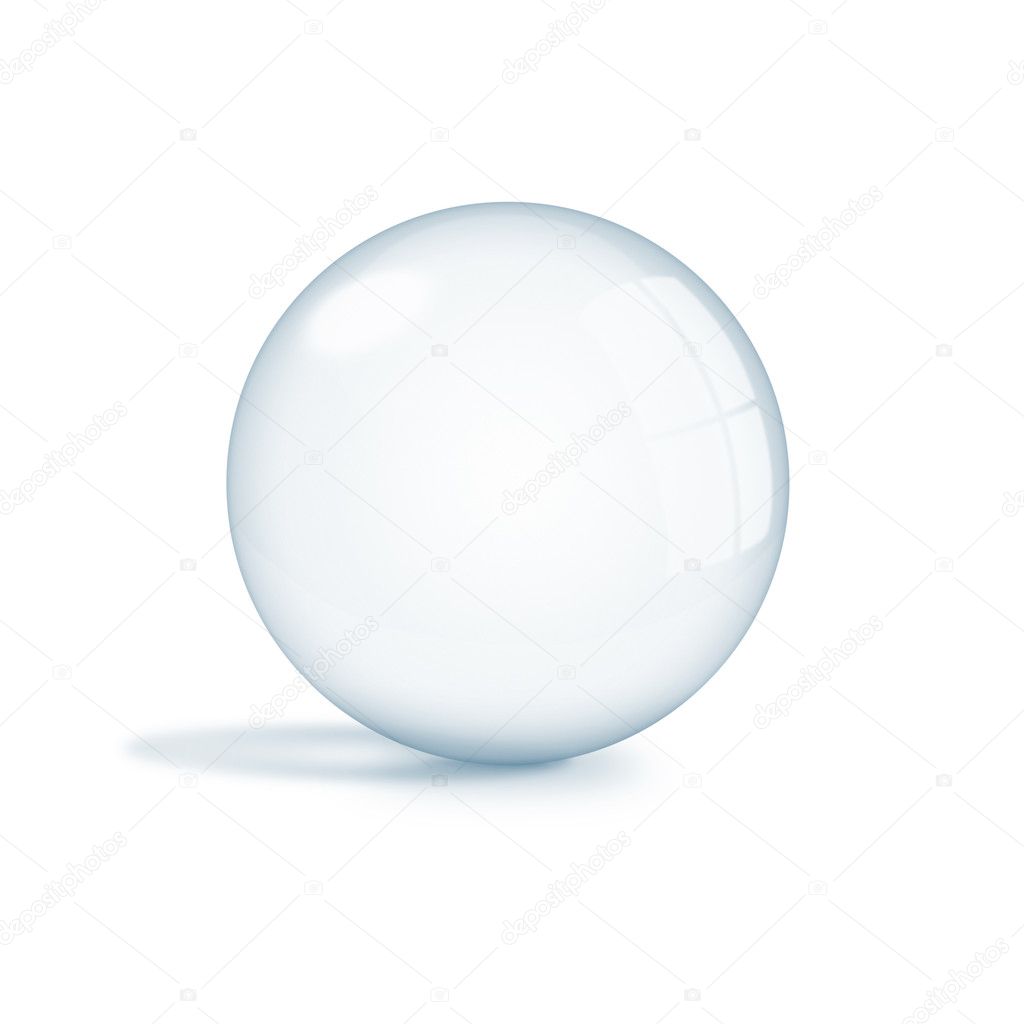 Empty glass sphere