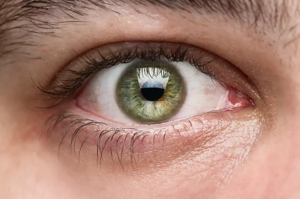 Close-up van het menselijk oog — Stockfoto